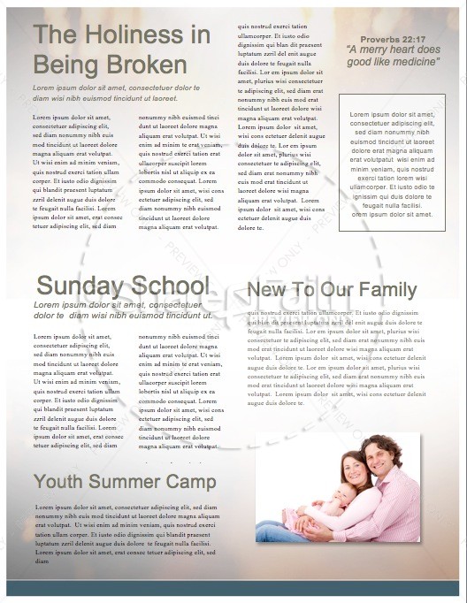 Light Beams Blue Religious Newsletter | page 2
