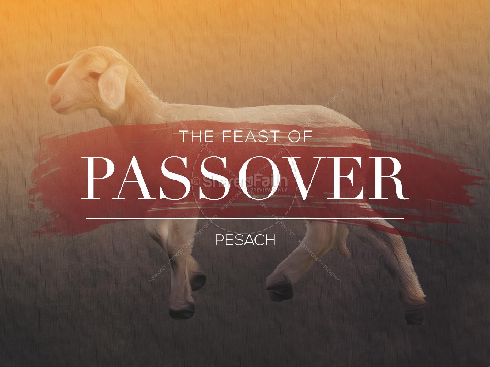 Feast of Passover Christian PowerPoint Thumbnail 1