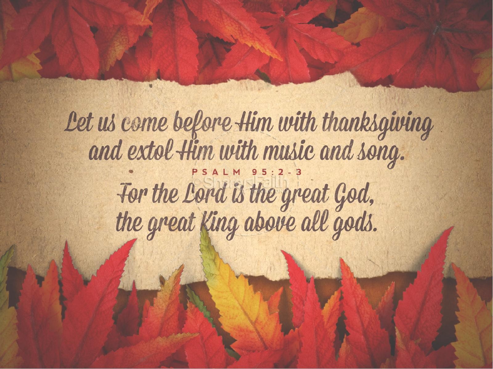 Come with Thanksgiving Christian PowerPoint Thumbnail 4