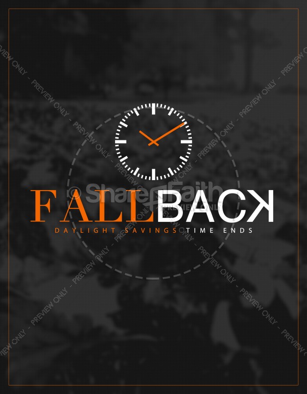 Fall Back Daylight Savings Ministry Flyer Thumbnail Showcase