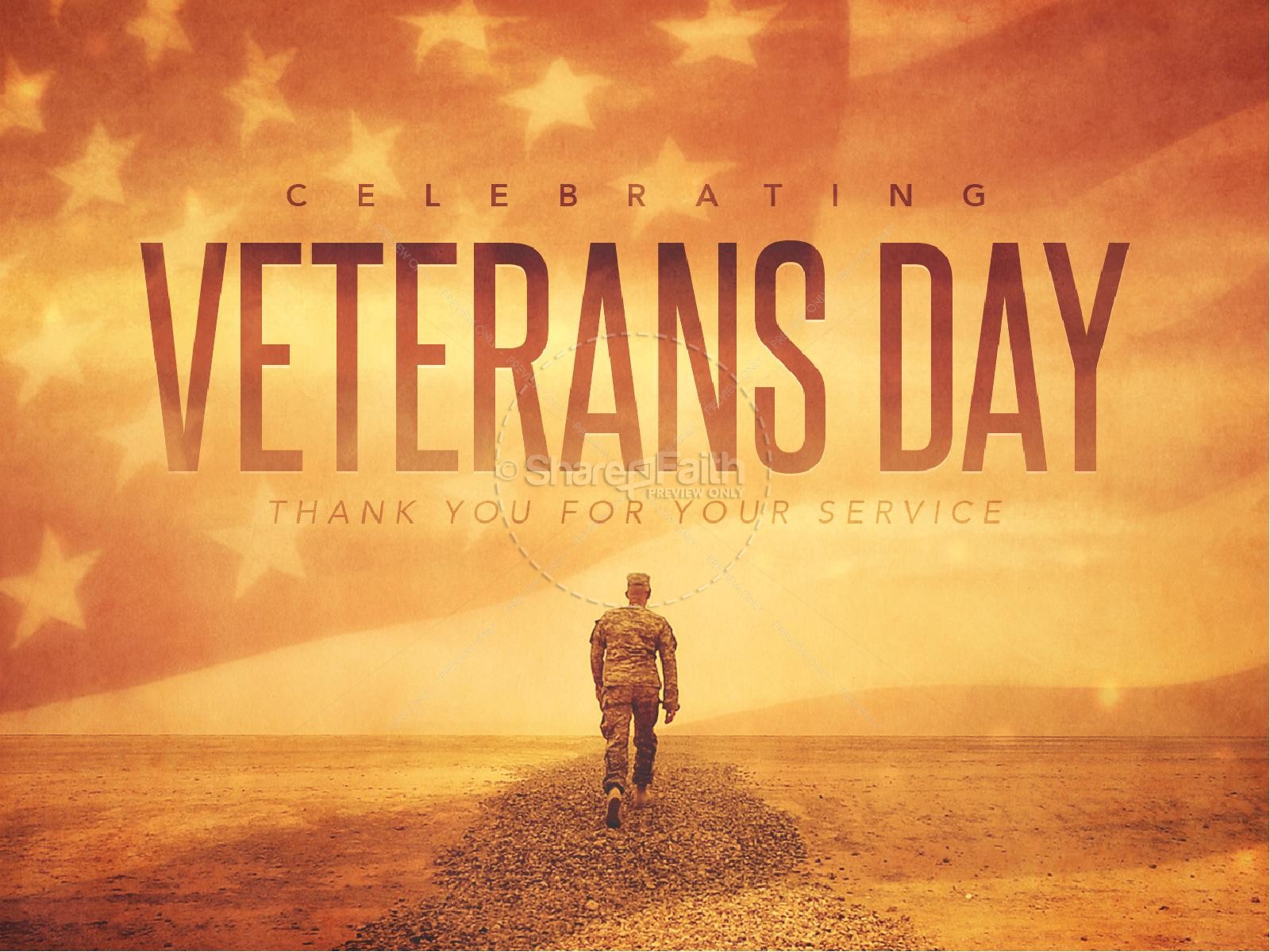 Celebrating Veteran's Day Christian PowerPoint Clover Media