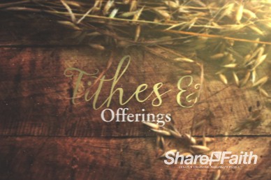 Joy of Harvest Church Tithes and Offering Video Loop