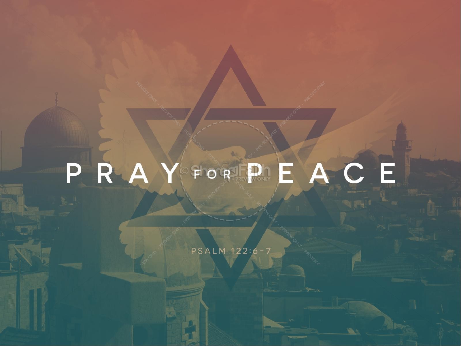Pray for the Peace of Israel Religious PowerPoint