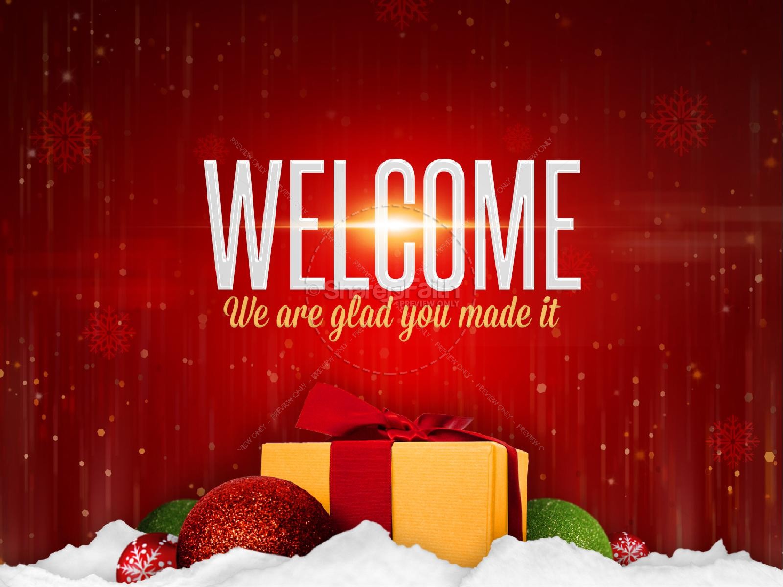 Merry Christmas Happy New Year Ministry PowerPoint Thumbnail 2