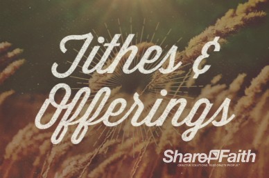 Fall tithes and offering video loop for church and harvest