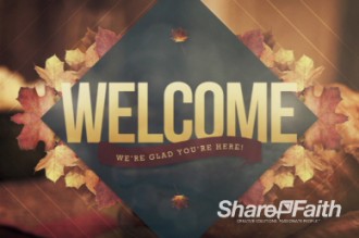 Thanksgiving Welcome Video Loop for Fall | Church Service Motion Video ...