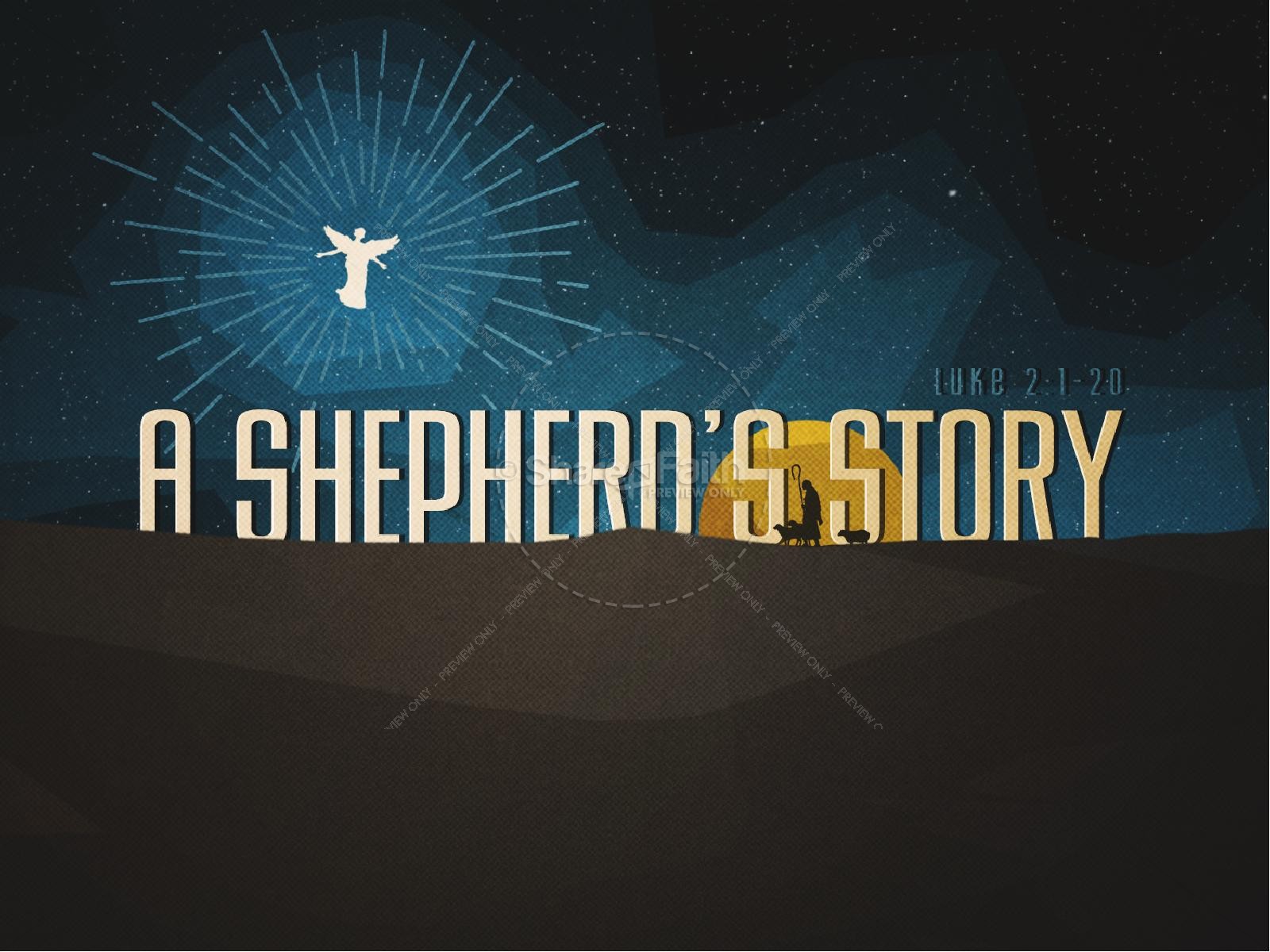 A Shepherd's Story Christian PowerPoint Thumbnail 1
