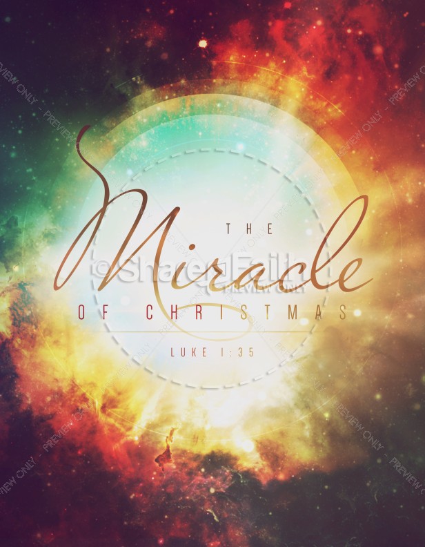 Miracle of Christmas Ministry Flyer Thumbnail Showcase