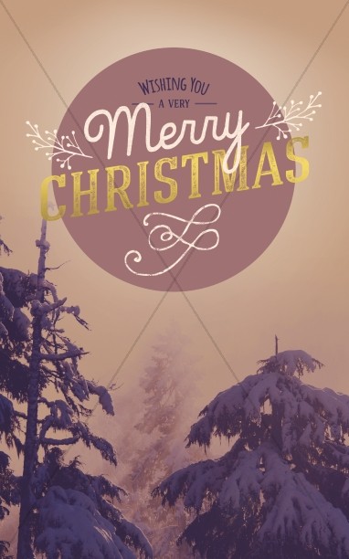 Wishing a Merry Christmas Bulletin Thumbnail Showcase