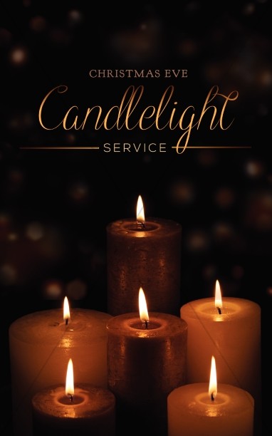 Candlelight Service Religious Bulletin Thumbnail Showcase