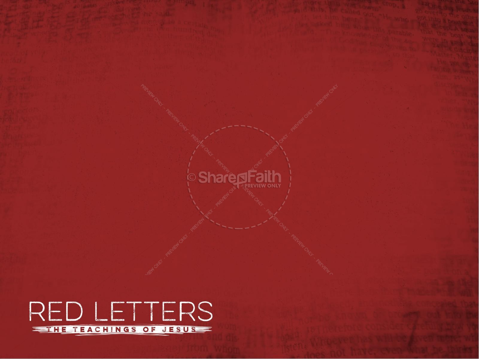 Red Letters Religious PowerPoint Thumbnail 2