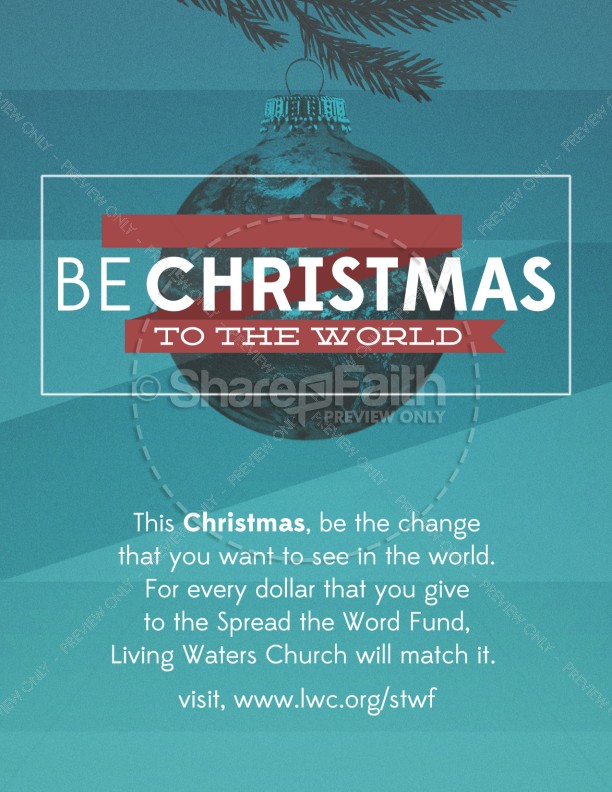 Be Christmas Church Flyer Thumbnail Showcase