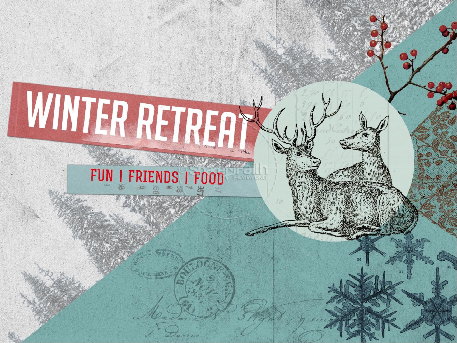 Winter Retreat Christian PowerPoint  Thumbnail 1