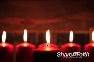 Christmas Candles Worship Video Loop