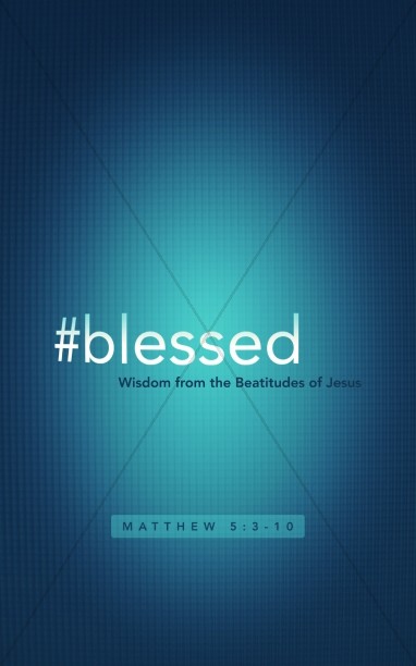 Hashtag Blessed Religious Bulletin Thumbnail Showcase