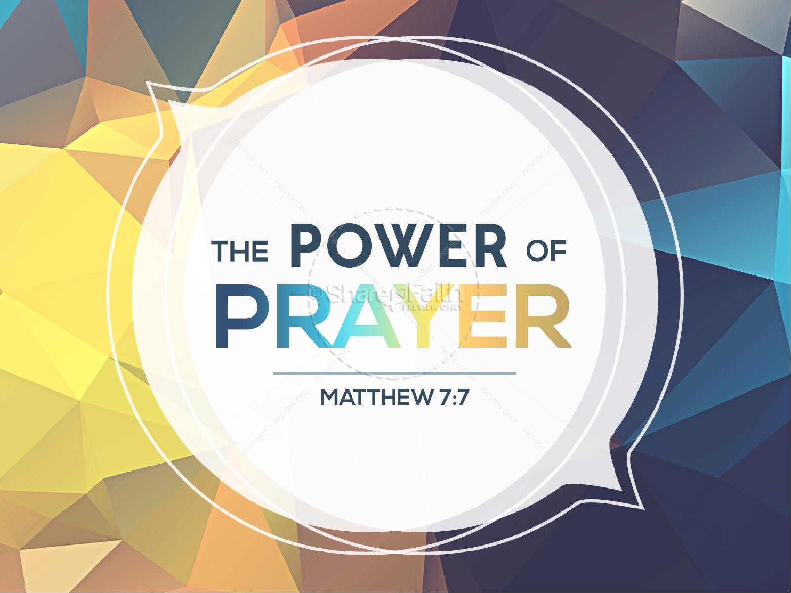 Power of Prayer Church PowerPoint Thumbnail 1