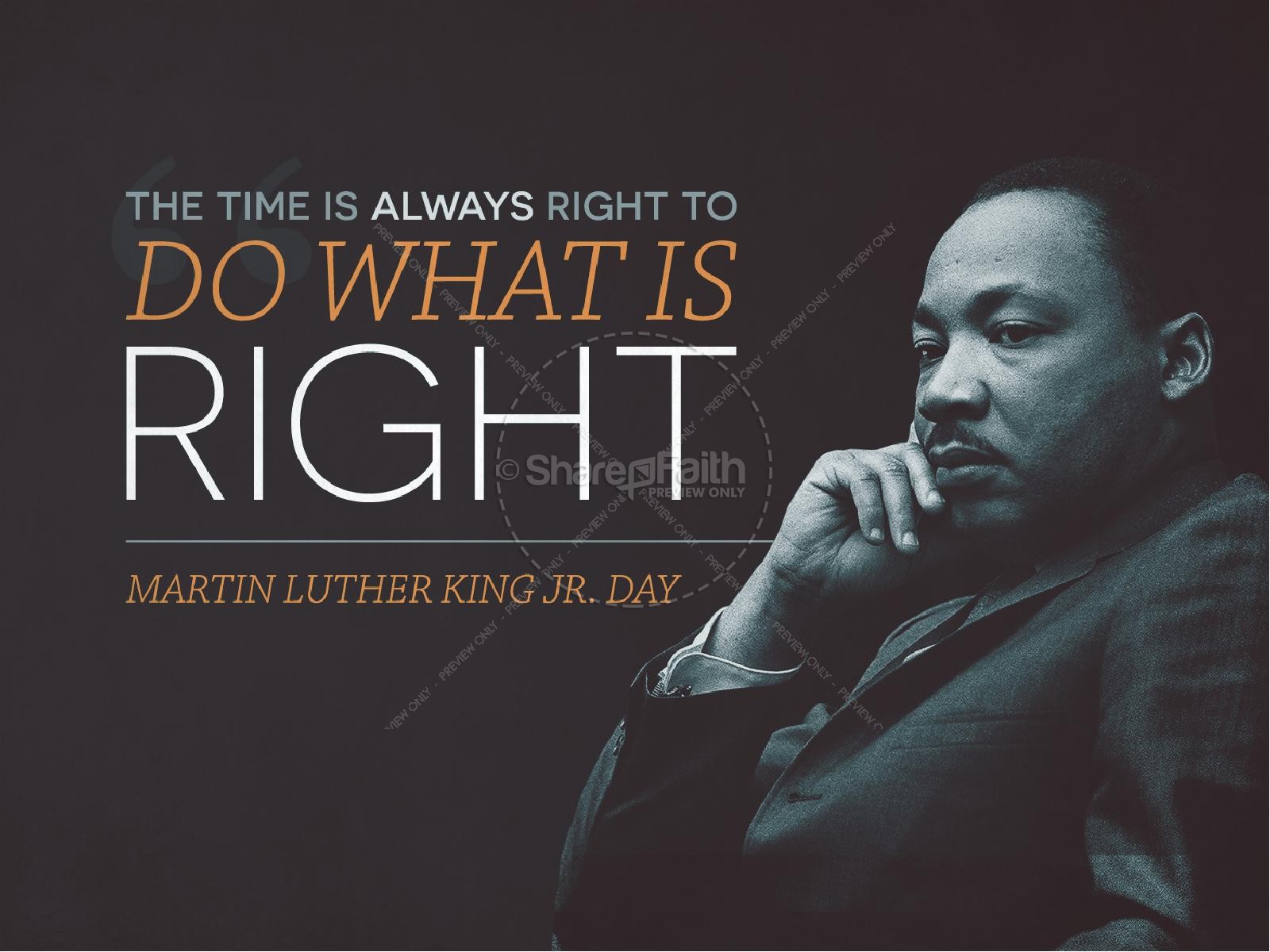 Martin Luther King Jr Day Church PowerPoint