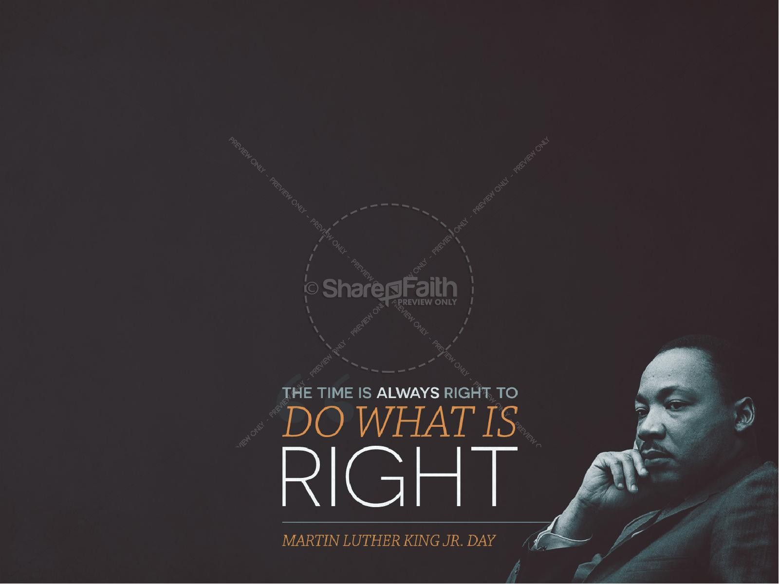 Martin Luther King Jr Day Church PowerPoint Thumbnail 2