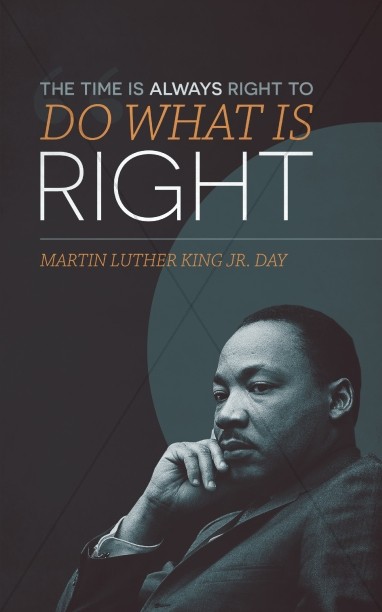 Martin Luther King Jr Day Ministry Bulletin Thumbnail Showcase