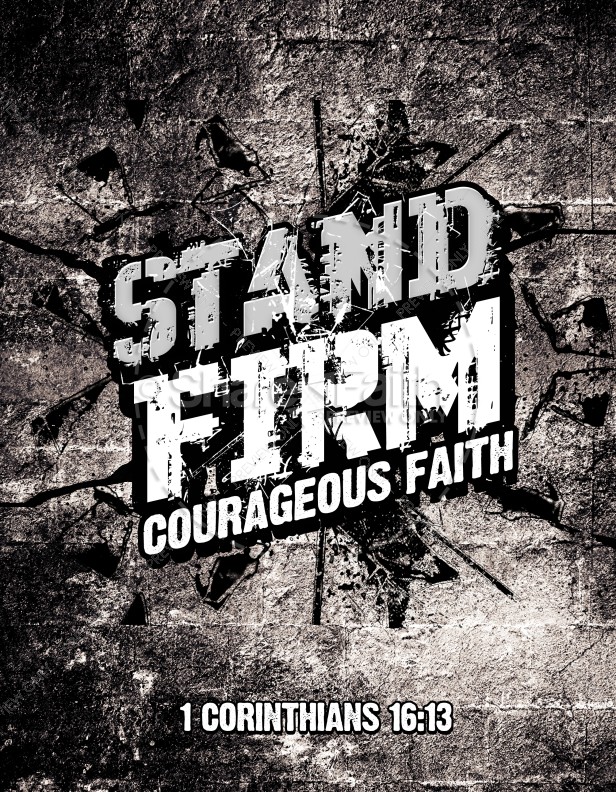 Stand Firm Religious Flyer Thumbnail Showcase