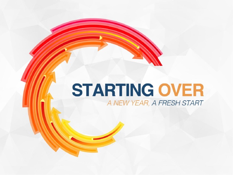 Starting Over New Year Religious PowerPoint