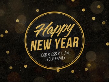 Happy New Year Blessings Church PowerPoint | Church New Year Presentations