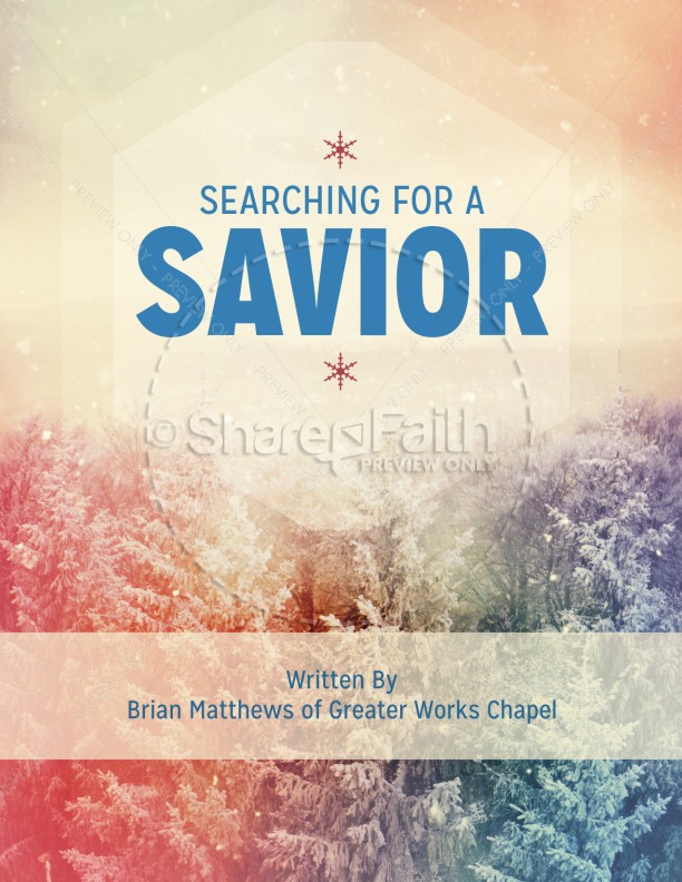 Searching for a Savior Christian Flyer Thumbnail Showcase