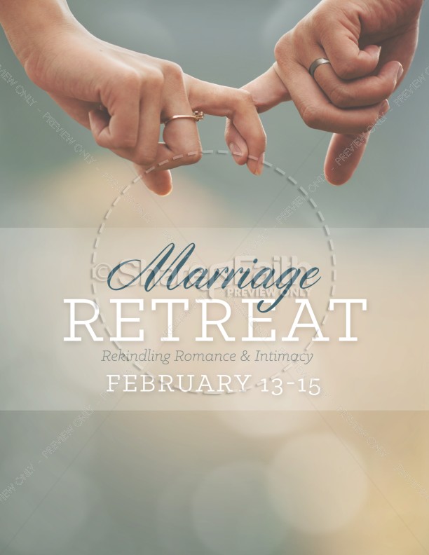 Christian Couples Retreat Flyer 