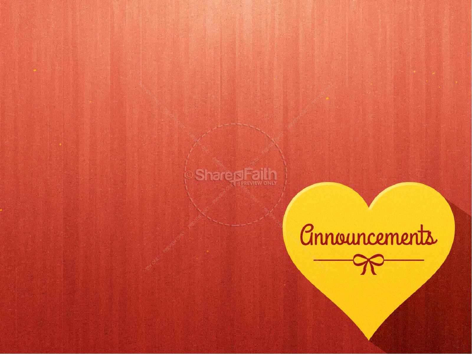 Happy Valentine's Day Greeting Ministry PowerPoint Thumbnail 3