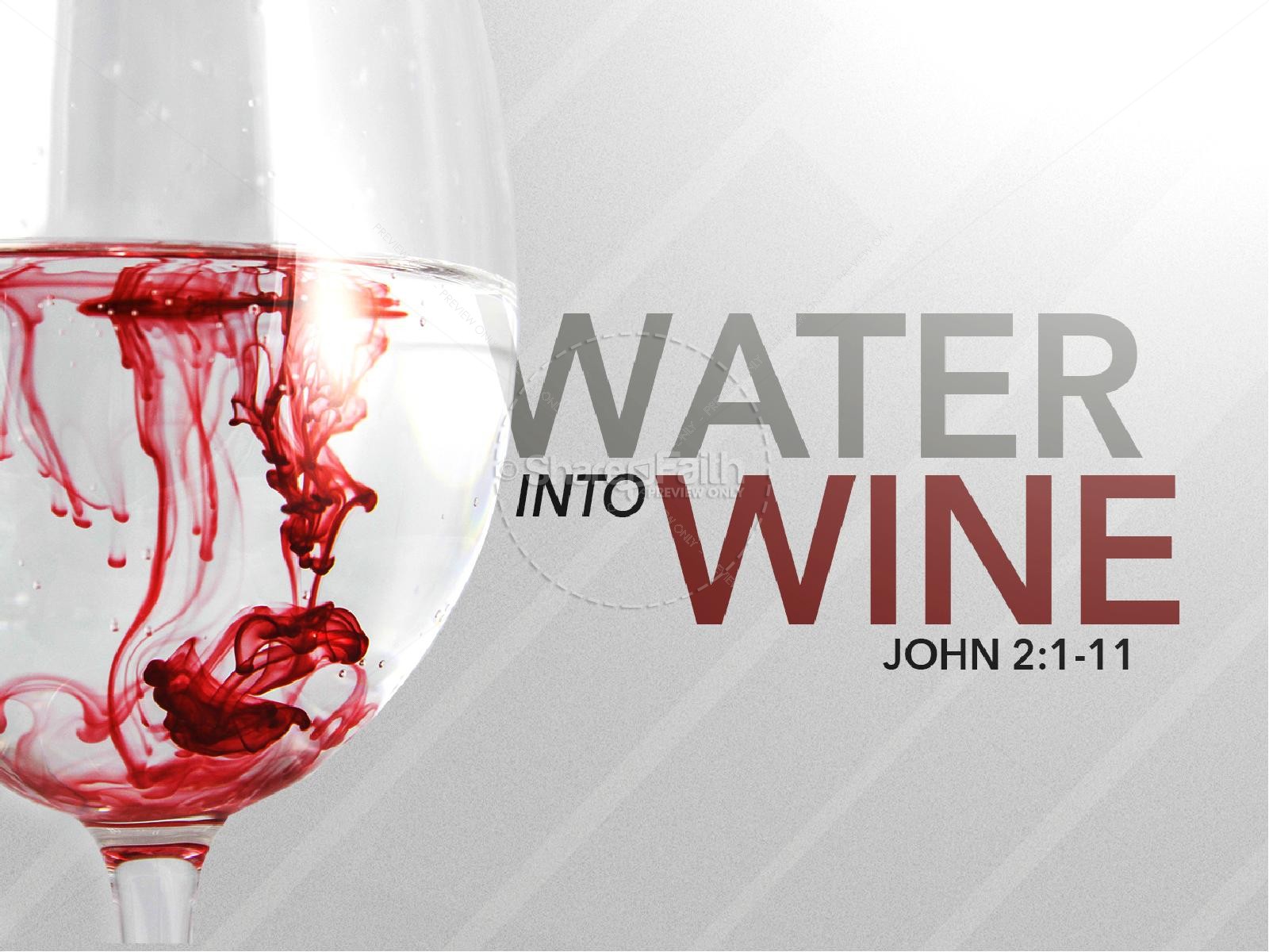 Water Into Wine Church PowerPoint