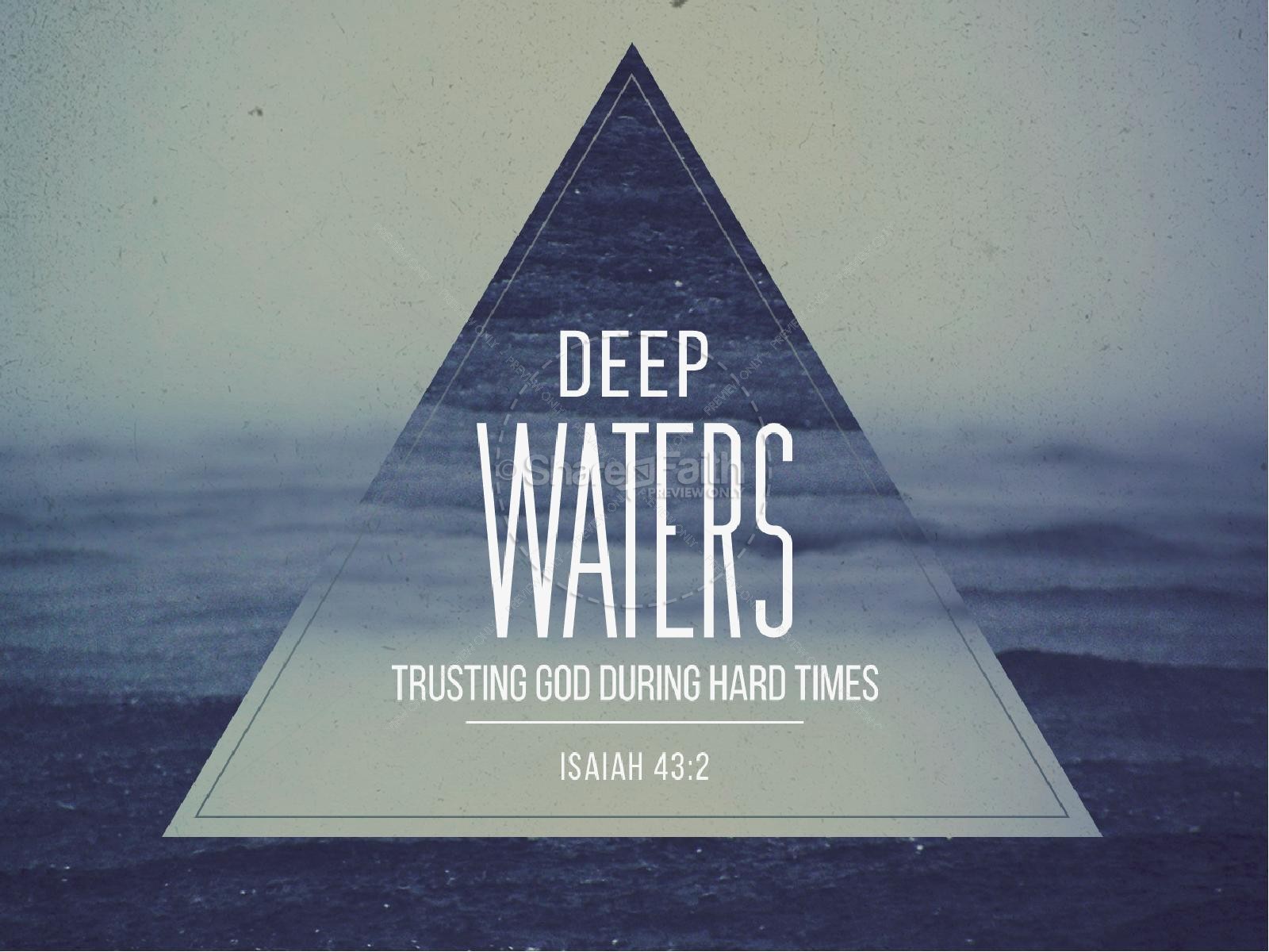 Deep Waters Christian PowerPoint Thumbnail 1