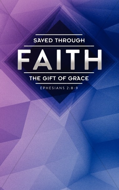 Saved Through Faith Religious Bulletin Thumbnail Showcase