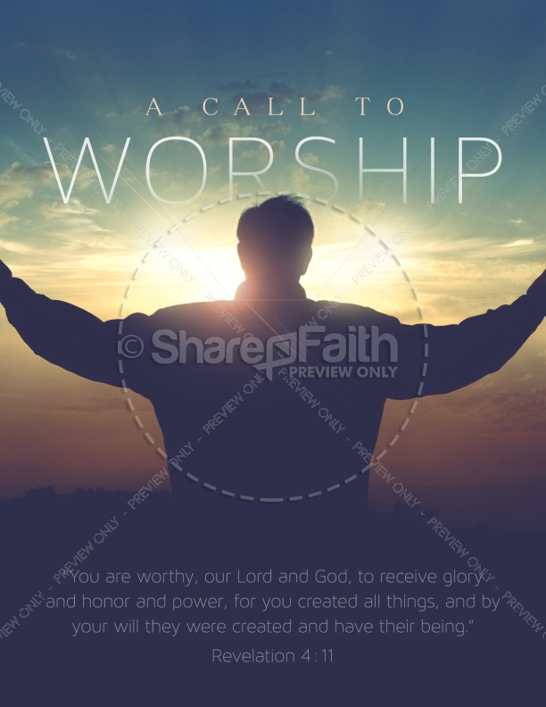 A Call to Worship Christian Flyer Thumbnail Showcase