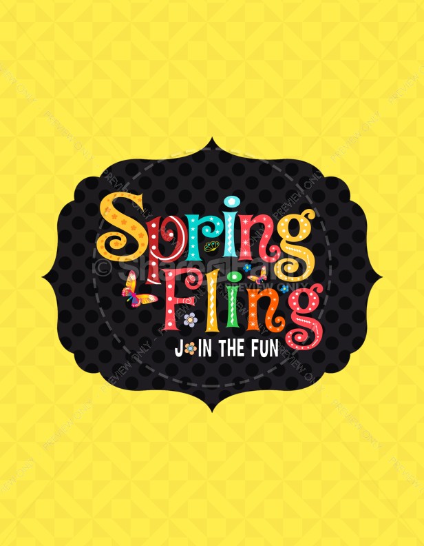 Spring Fling Ministry Flyer Thumbnail Showcase
