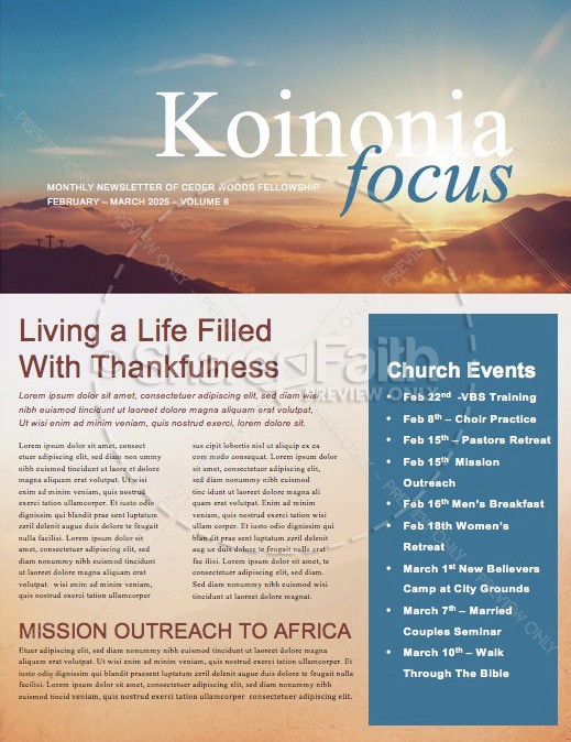 Resurrection Sunday Church Newsletter Thumbnail Showcase