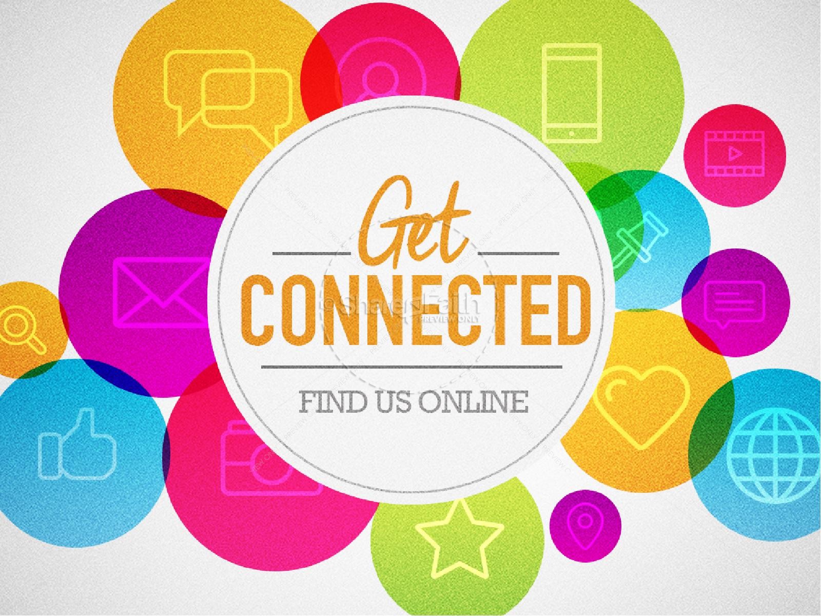 Get Connected Find Us Online Ministry PowerPoint