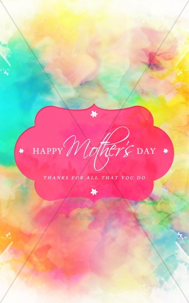 Happy Mother's Day Thanks Church Bulletin Thumbnail Showcase