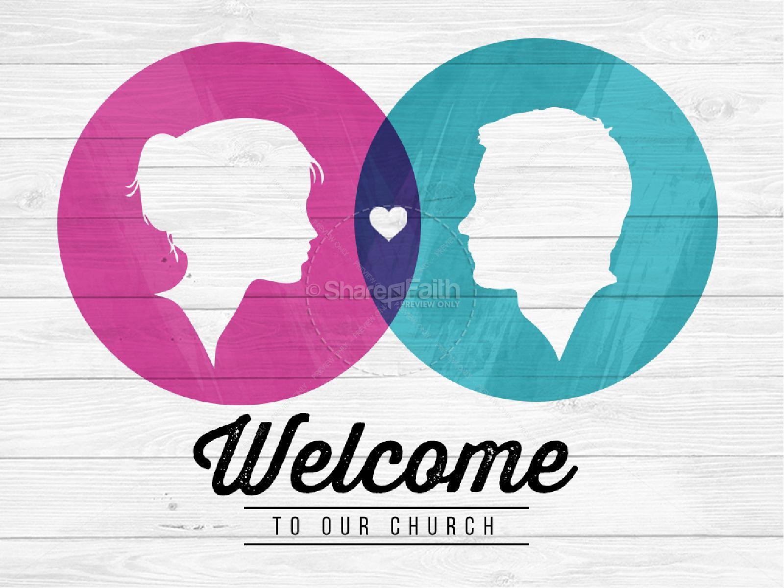 Two Will Become One Christian PowerPoint Template Thumbnail 2
