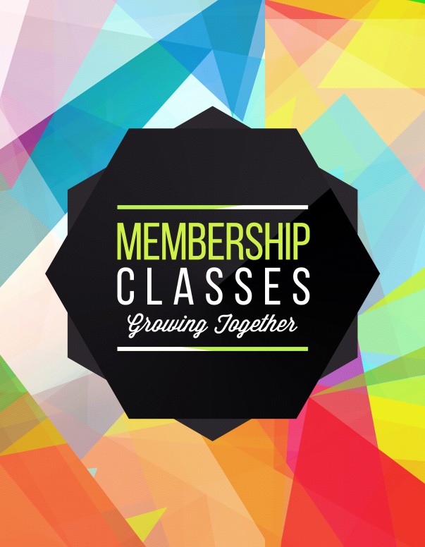 Membership Classes Church Flyer
