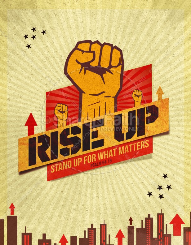 Rise Up Christian Flyer Thumbnail Showcase