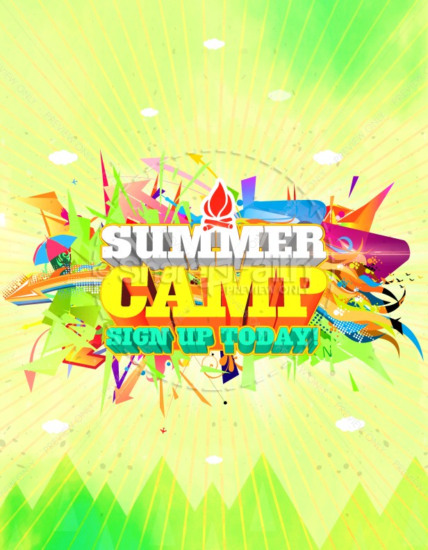 Summer Camp Ministry Flyer Thumbnail Showcase