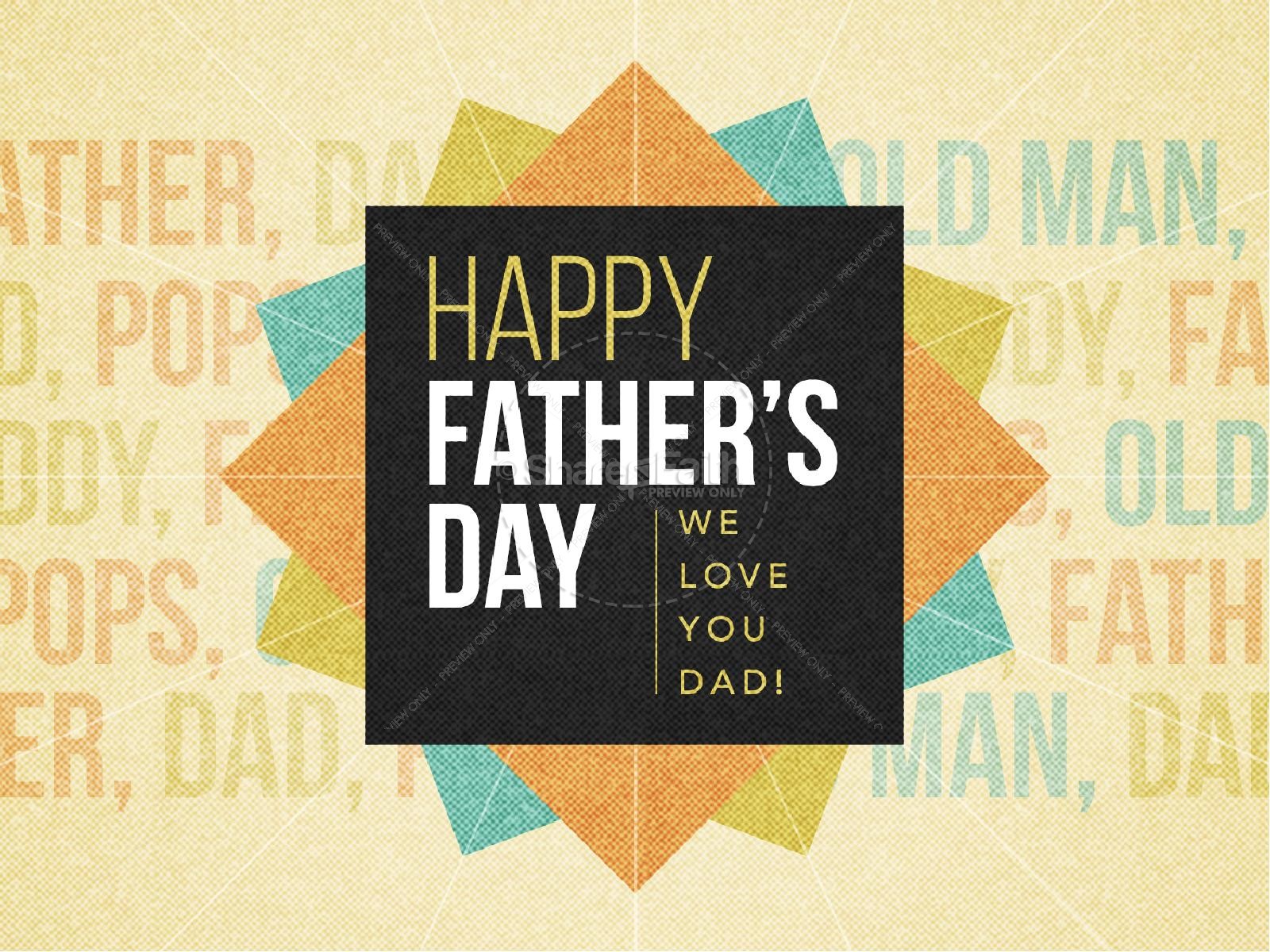 Happy Father's Day Love Church PowerPoint