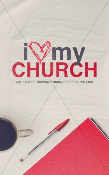 I Love My Church Ministry Bulletin Thumbnail Showcase