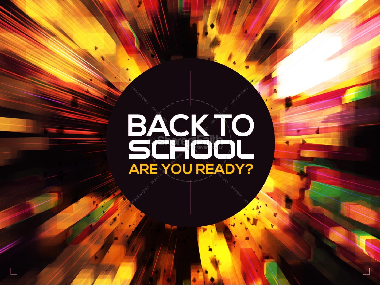 Back to School Power Christian PowerPoint Template | slide 1