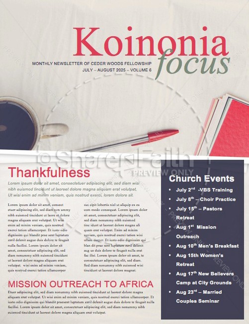 Study and Write Christian Newsletter Thumbnail Showcase