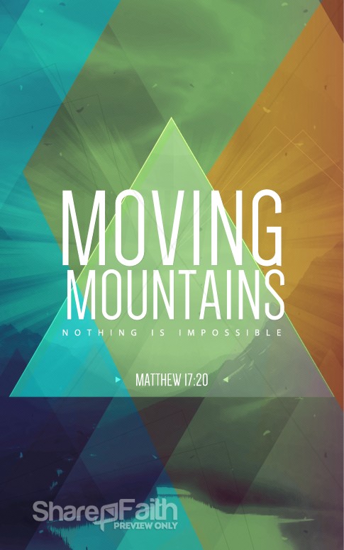 Moving Mountains Ministry Bulletin | Sermon Bulletin Covers