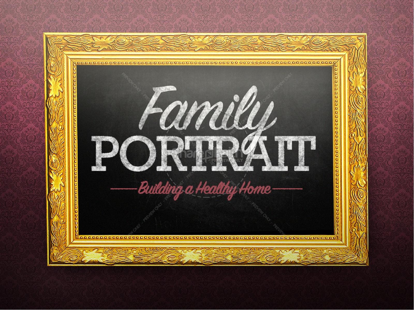 Family Portrait Church PowerPoint Thumbnail 1