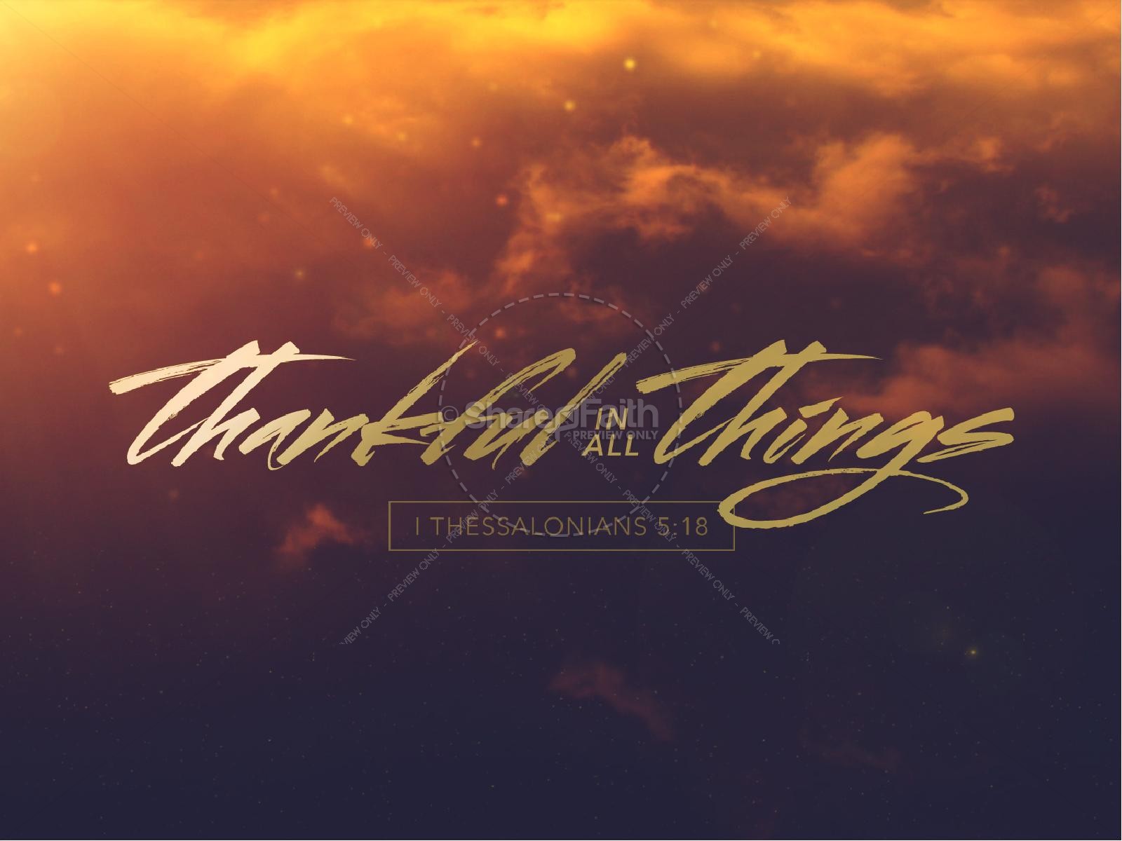 Thankful in All Things Religious PowerPoint Thumbnail 1