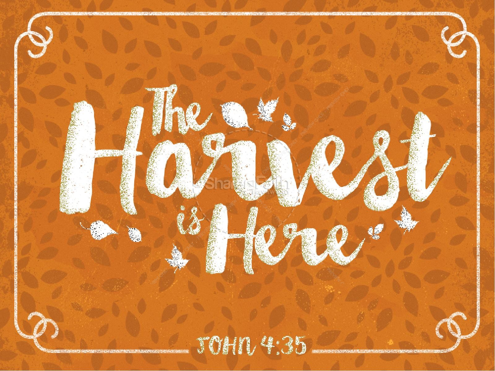 The Harvest is Here Christian PowerPoint Thumbnail 1
