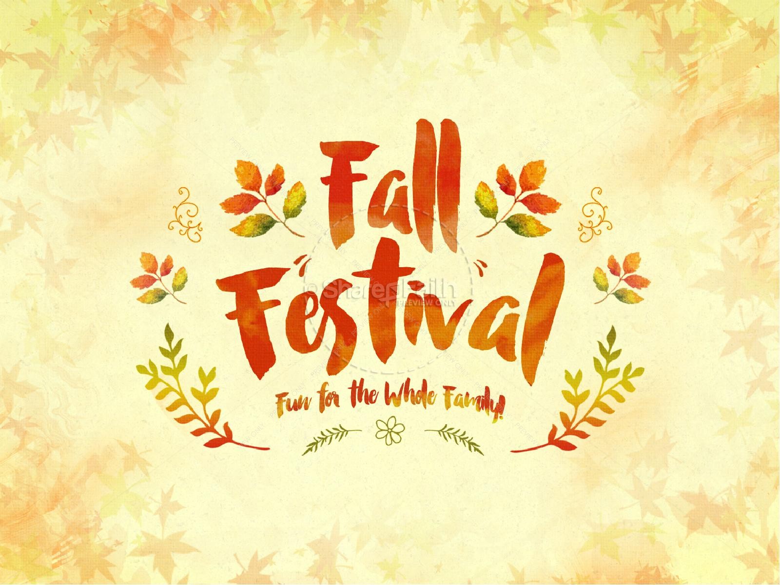 Fall Festival Family Fun Religious PowerPoint